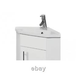 550mm Corner Basin ONLY Ceramic For Vanity Unit Cloakroom Sink Storage Cabinet