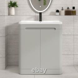 600/700/800 Bathroom Vanity Unit Basin Sink Cabinet Floor Standing Wall Hung