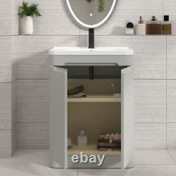 600/700/800 Bathroom Vanity Unit Basin Sink Cabinet Floor Standing Wall Hung