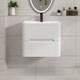 600/700/800 Bathroom Vanity Unit Storage Cabinet Ceramic Basin Sink Gloss White