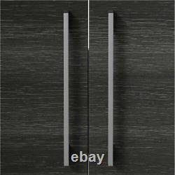 600mm Bathroom Vanity Unit Basin Storage Cabinet Furniture Charcoal Grey Modern