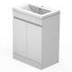 600mm Bathroom Vanity Unit Basin Storage Cabinet Furniture Grey White Modern