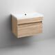600mm Bathroom Vanity Unit Basin Storage Cabinet Furniture Oak Wood Modern