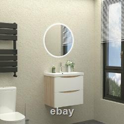 600mm Bathroom Vanity Unit Basin Storage Wall Hung Cabinet Furniture White Matt