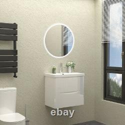 600mm Bathroom Vanity Unit Basin Storage Wall Hung Cabinet Furniture White Matt