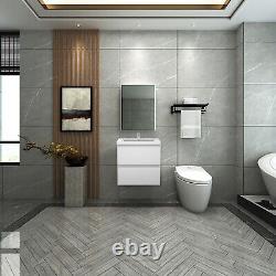 600mm Bathroom Vanity Unit Cloakroom Basin Sink Wall Hung Storage Cabinet