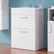 600mm Bathroom Vanity Unit With Two Drawers And Inset Sink Wall Hunfloorstanding