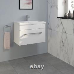 600mm Bathroom Wall Hung Vanity Unit Storage Cabinet Furniture BASIN NOT INC