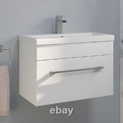 600mm Bathroom Wall Hung Vanity Unit Storage Cabinet Furniture BASIN NOT INC