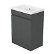 600mm Floor Standing Grey Bathroom Vanity Unit And Sink Basin Home Furniture