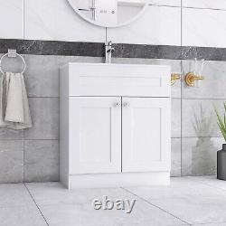 600mm Modern Furniture Vanity Unit and Basin Sink Bathroom Cloakroom Unit UK