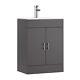 600mm Modern Furniture Vanity Unit And Basin Sink Bathroom Cloakroom Unit Ukshop