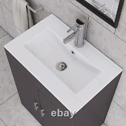 600mm Modern Furniture Vanity Unit and Basin Sink Bathroom Cloakroom Unit UKShop