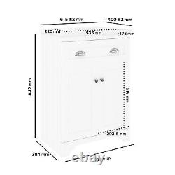 600mm White Freestanding Vanity Unit with Basin Baxenden BUN/BeBa 24975/76648