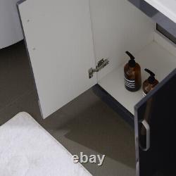 610mm Floor Standing Bathroom Vanity Unit Ceramic Sink Basin Storage Cabinet