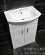 650mm Cloakroom Suite Bathroom Vanity Basin Unit & Toilet Set With Tap Option