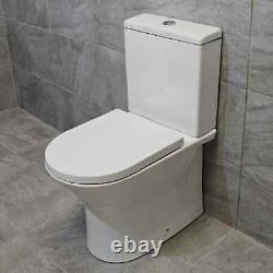 650mm Vanity Unit + Rimless Toilet Option Basin Sink Bathroom Suite Set + Tap