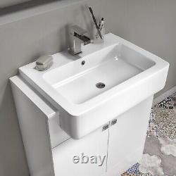 670mm White Freestanding Vanity Unit with Basin Harper BUN/BeBa 25981/84210