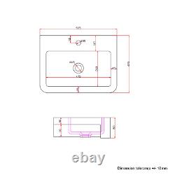 670mm White Freestanding Vanity Unit with Basin Harper BUN/BeBa 25981/84210