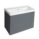 700mm Pvc Waterproof Wall Hung Bathroom Unit And Basin With Soft Close Drawers