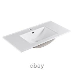 750mm Bathroom Vanity Unit Basin Sink Storage Cabinet Unit 100% Waterproof White