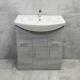 750mm Designer Grey Ash Vanity Basin Sink Storage Unit Bathroom