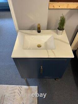 750mm Dukes With Calacatta Quartz top Bathroom Vanity Unit