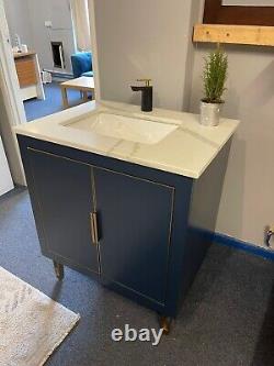 750mm Dukes With Calacatta Quartz top Bathroom Vanity Unit