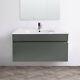 800 Mm Bathroom Basin Sink Vanity Unit Wall Hung Storage Gloss Grey Furniture