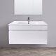800 Mm Bathroom Basin Sink Vanity Unit Wall Hung Storage Gloss White Furniture