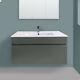 800 Mm Bathroom Vanity Unit Basin Sink Storage Furniture Wall Hung Cabinet Grey