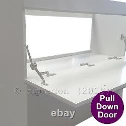 800mm 2 Drawer Vanity Unit Basin Sink and Toilet Bathroom Furniture Suite Turin