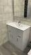 800mm Bathroom Vanity Unit Basin Drawer Storage Cabinet Furniture White Gloss