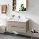 800mm Bathroom Vanity Unit Wall Hung Cabinet Basin Sink Furniture Light Oak