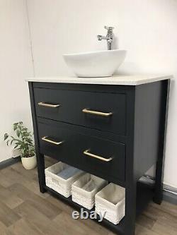 80cm Bathroom Vanity Washstand. Marble countertop & Basin icluded