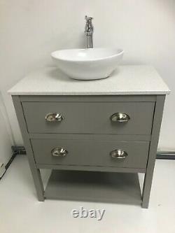 80cm Bathroom Vanity Washstand. Marble countertop & Basin icluded