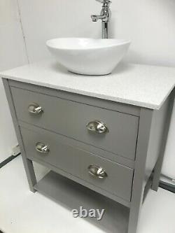 80cm Bathroom Vanity Washstand. Marble countertop & Basin icluded