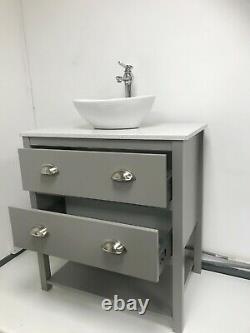 80cm Bathroom Vanity Washstand. Marble countertop & Basin icluded