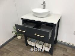80cm Bathroom Vanity Washstand. Marble countertop & Basin icluded