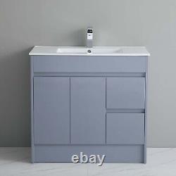 900mm Bathroom Vanity Unit & Basin Freestanding Cabinet Bathroom Sink Waterproof