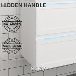 900mm Bathroom Vanity Unit & Basin Freestanding Cabinet Bathroom Sink Waterproof
