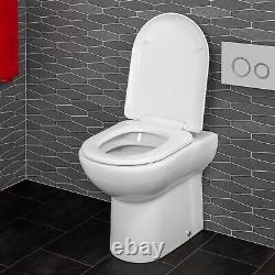900mm Bathroom Vanity Unit Basin Sink Toilet Combined Furniture Left Hand Grey