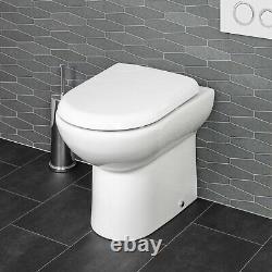 900mm Bathroom Vanity Unit Basin Sink Toilet Combined Furniture Right Hand Grey
