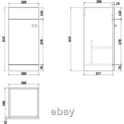 900mm Bathroom Vanity Unit Basin & Toilet Combined Furniture Left Hand White