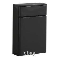900mm Grey Vanity Unit Bathroom Sink Anthracite Gloss Wall Hung Floor Standing