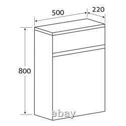 900mm Grey Vanity Unit Bathroom Sink Anthracite Gloss Wall Hung Floor Standing