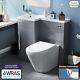 900mm Light Grey Lh Wc Basin Vanity Sink And Toilet Unit Suite Elen