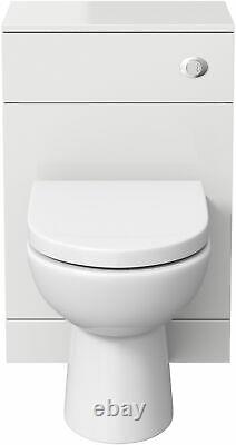 910mm Modern Bathroom Toilet Basin Sink Vanity Unit 1 TH Furniture Matte White