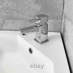 Alpine Duo 420mm Corner Vanity Unit inc Basin Ex-bathstore White Cloakroom