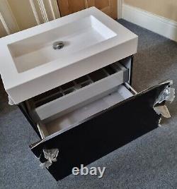 Ambiance Bain Quadra Vanity Unit Gloss Black